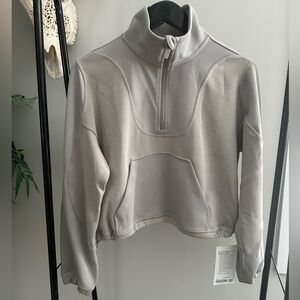 NWT || Lululemon || Brushed Softstreme Ribbed Half Zip || Size 6